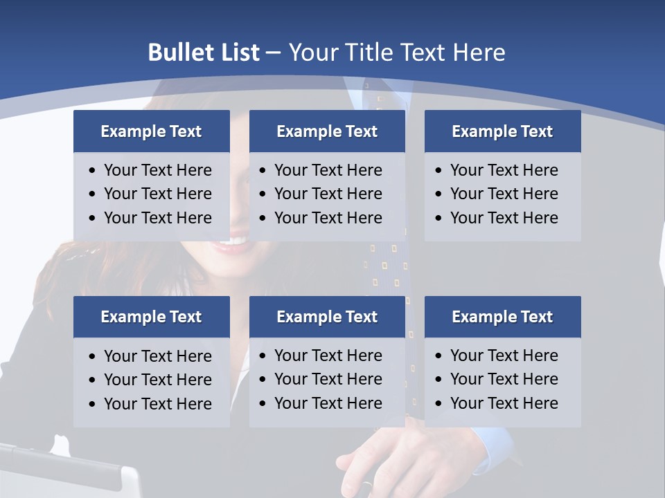A Man And A Woman Are Looking At A Piece Of Paper PowerPoint Template