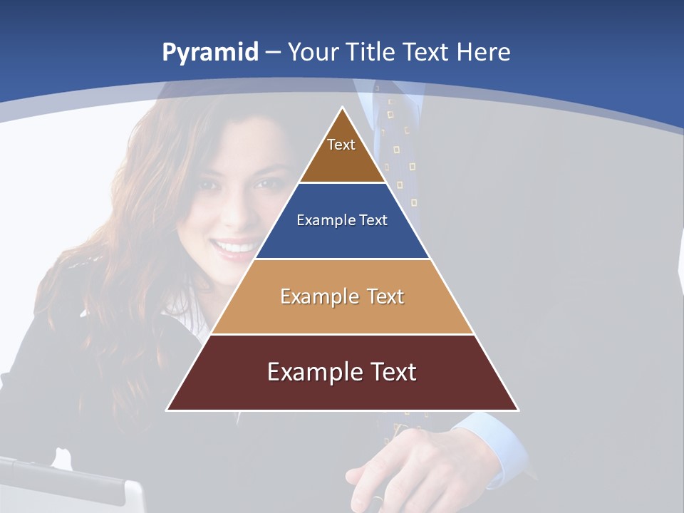 A Man And A Woman Are Looking At A Piece Of Paper PowerPoint Template