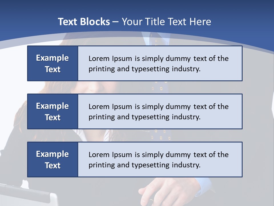 A Man And A Woman Are Looking At A Piece Of Paper PowerPoint Template