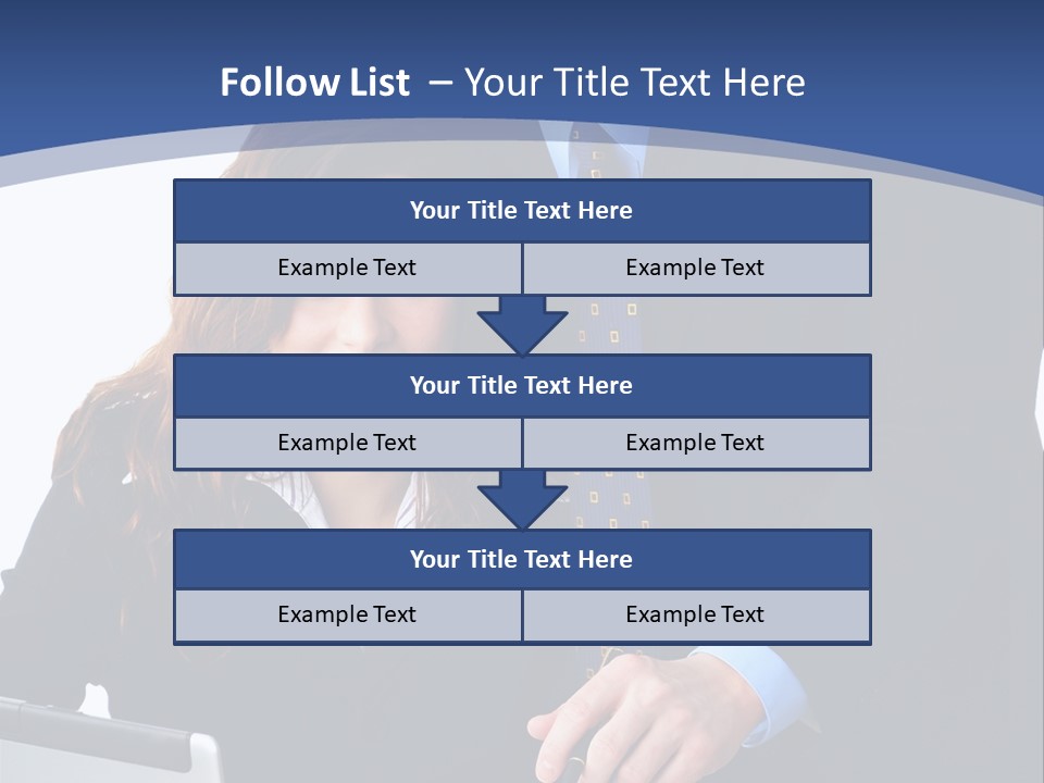 A Man And A Woman Are Looking At A Piece Of Paper PowerPoint Template