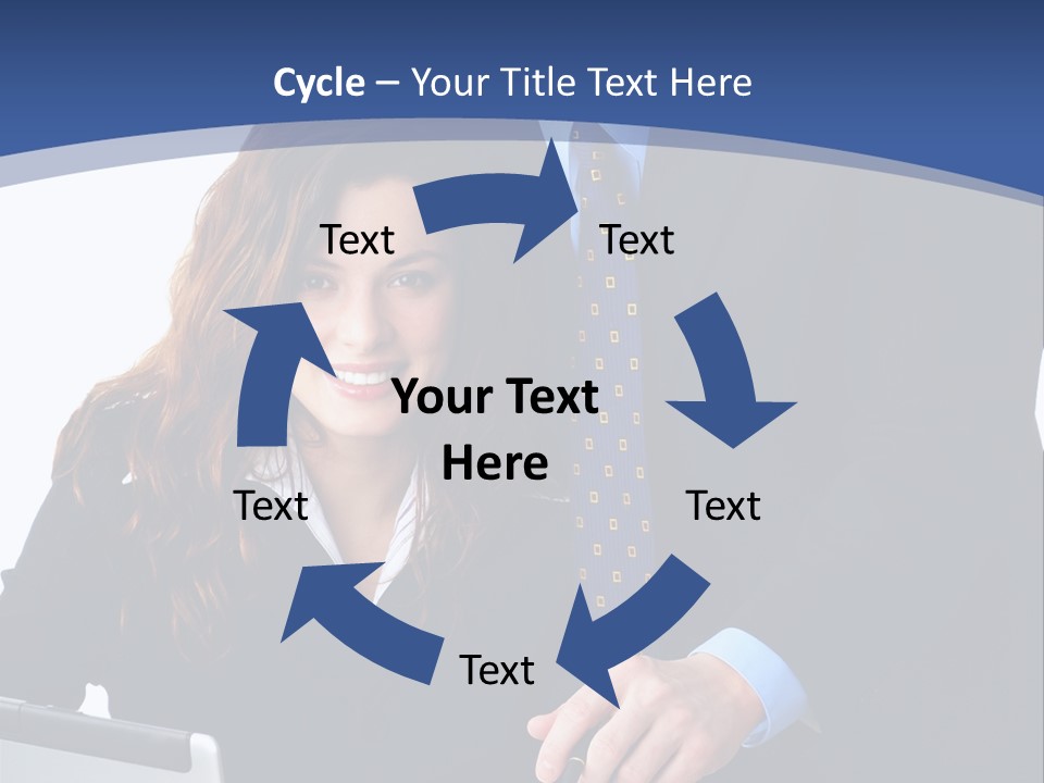 A Man And A Woman Are Looking At A Piece Of Paper PowerPoint Template