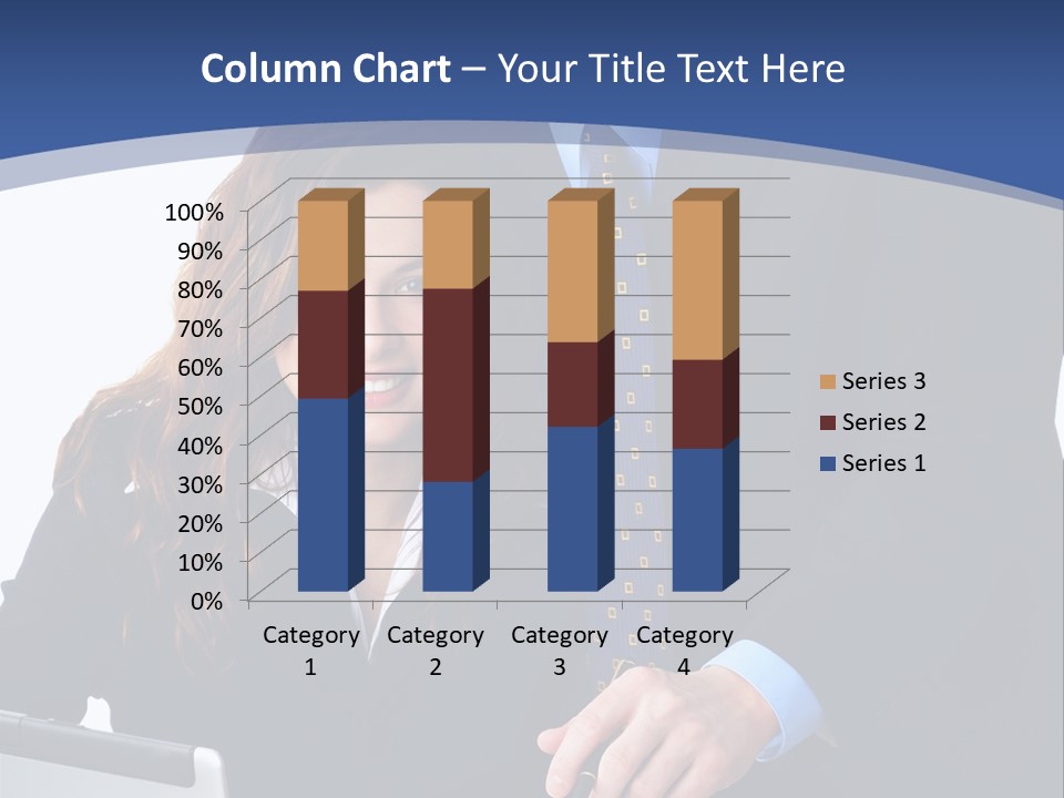 A Man And A Woman Are Looking At A Piece Of Paper PowerPoint Template