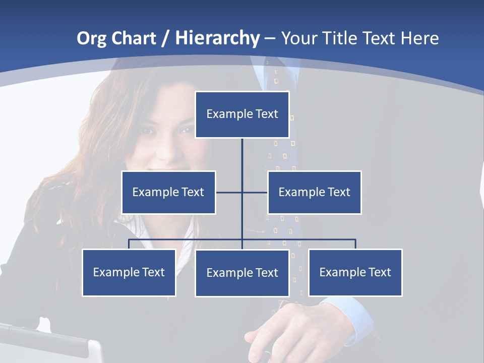 A Man And A Woman Are Looking At A Piece Of Paper PowerPoint Template