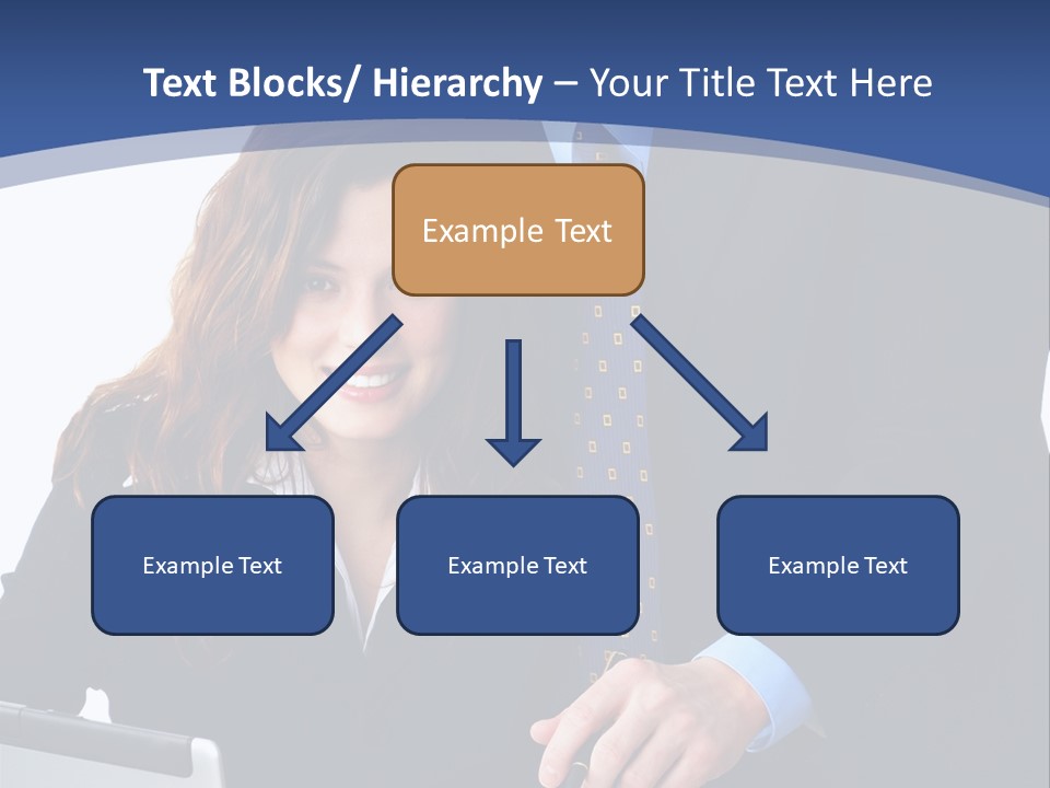 A Man And A Woman Are Looking At A Piece Of Paper PowerPoint Template