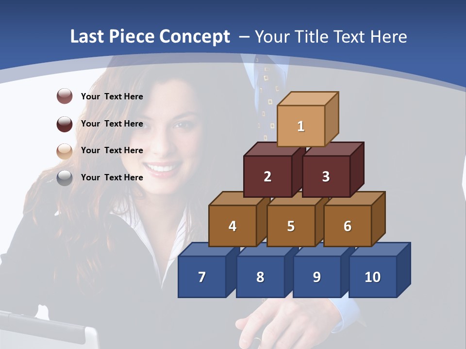 A Man And A Woman Are Looking At A Piece Of Paper PowerPoint Template