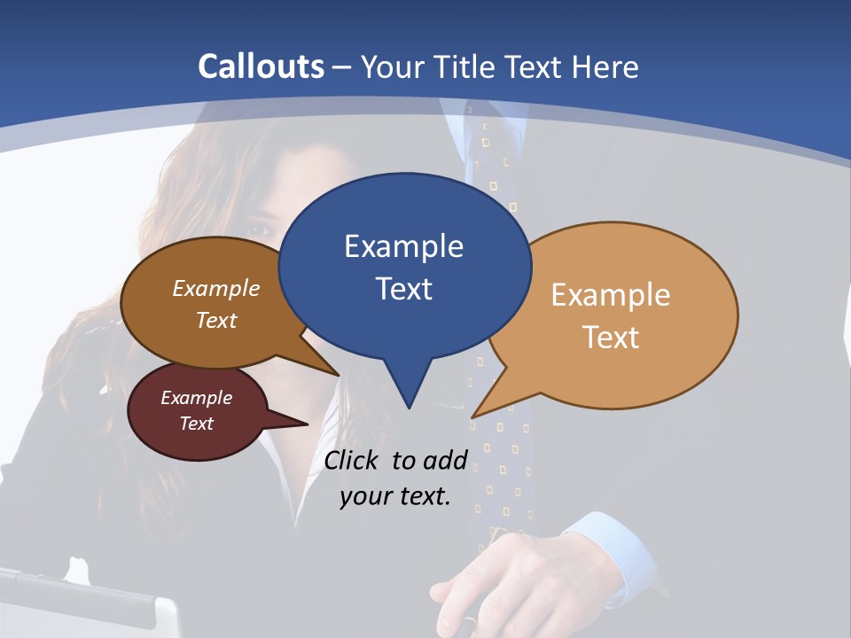 A Man And A Woman Are Looking At A Piece Of Paper PowerPoint Template