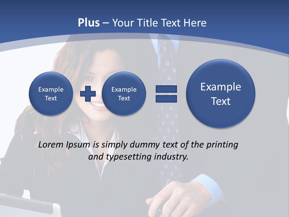 A Man And A Woman Are Looking At A Piece Of Paper PowerPoint Template