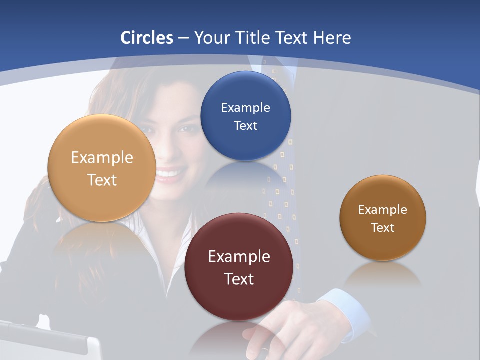 A Man And A Woman Are Looking At A Piece Of Paper PowerPoint Template