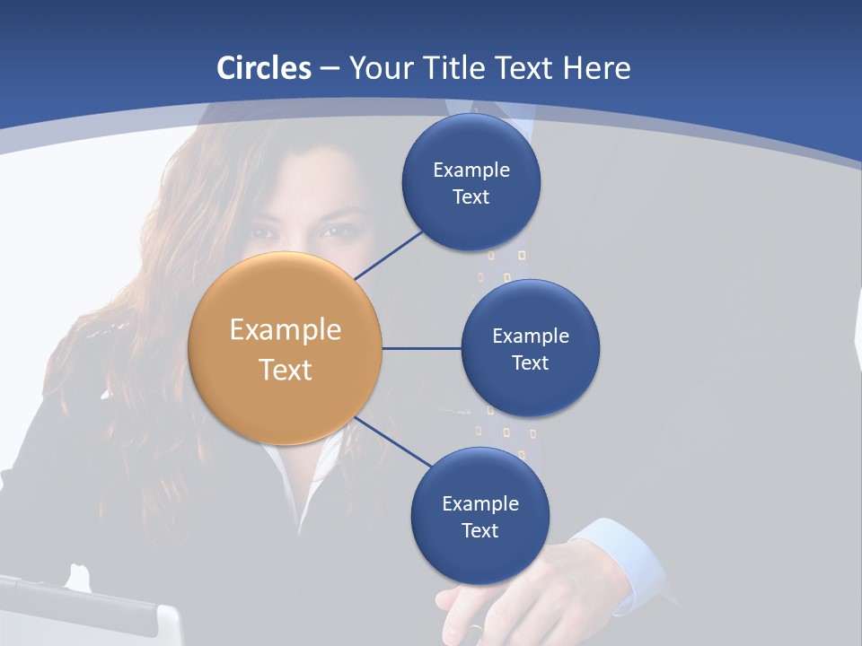 A Man And A Woman Are Looking At A Piece Of Paper PowerPoint Template