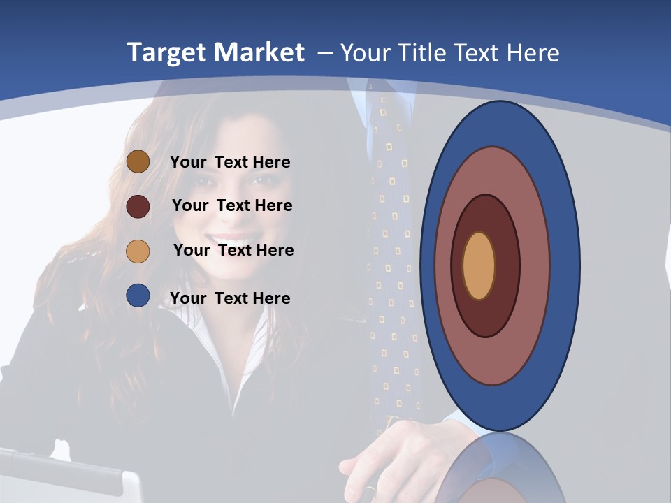 A Man And A Woman Are Looking At A Piece Of Paper PowerPoint Template