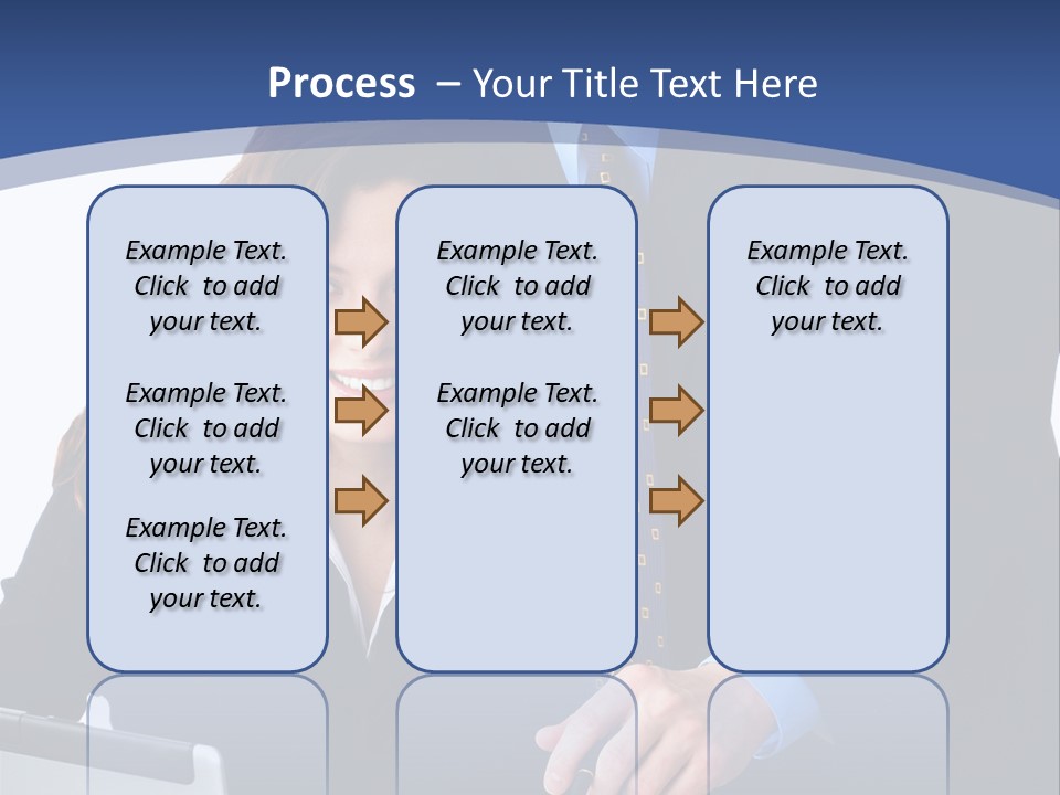 A Man And A Woman Are Looking At A Piece Of Paper PowerPoint Template