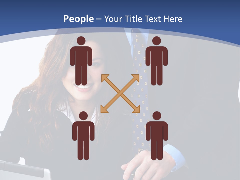 A Man And A Woman Are Looking At A Piece Of Paper PowerPoint Template