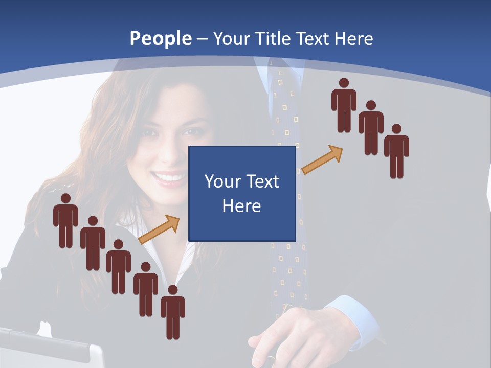 A Man And A Woman Are Looking At A Piece Of Paper PowerPoint Template