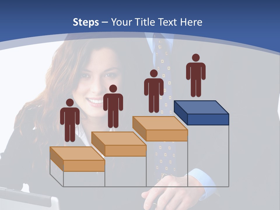 A Man And A Woman Are Looking At A Piece Of Paper PowerPoint Template