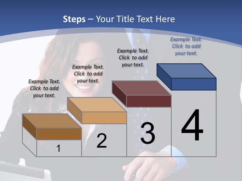 A Man And A Woman Are Looking At A Piece Of Paper PowerPoint Template