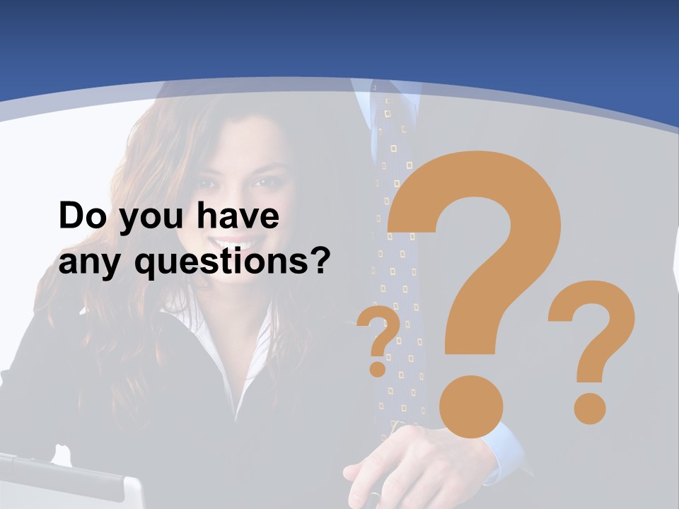 A Man And A Woman Are Looking At A Piece Of Paper PowerPoint Template