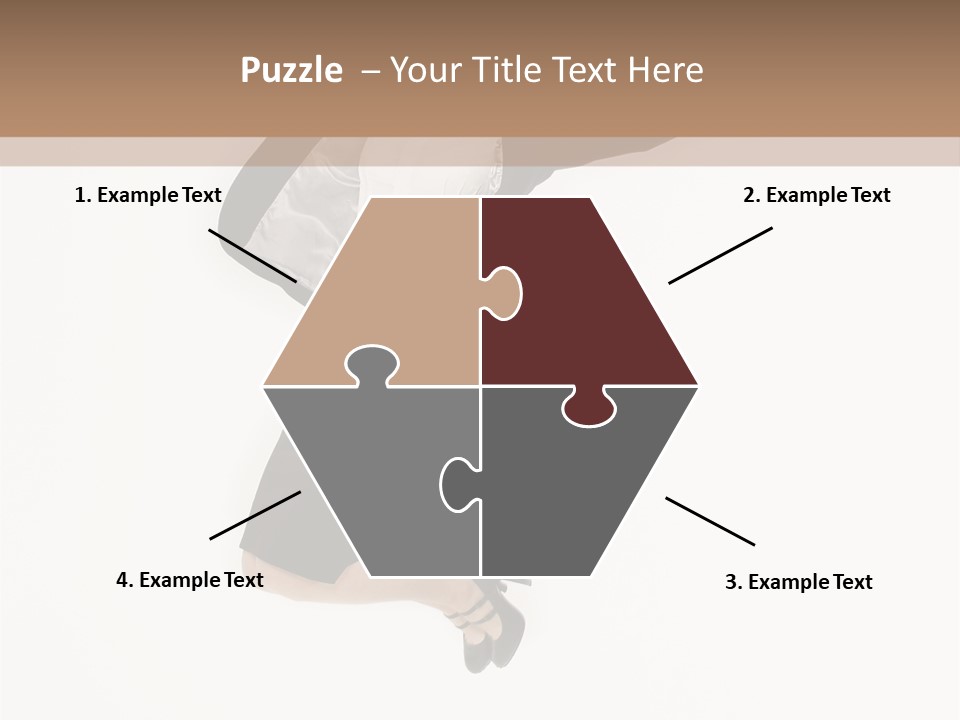 A Woman Jumping In The Air With Her Arms Outstretched PowerPoint Template