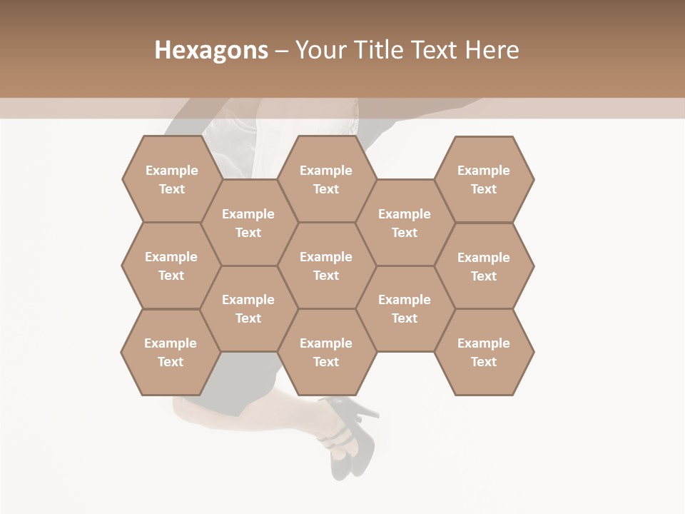 A Woman Jumping In The Air With Her Arms Outstretched PowerPoint Template