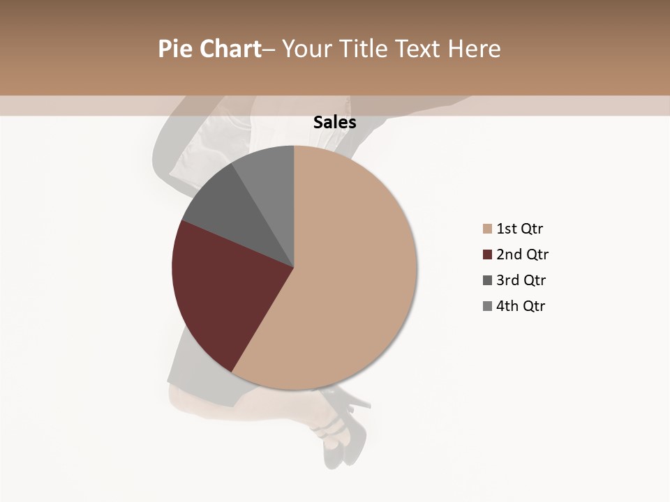 A Woman Jumping In The Air With Her Arms Outstretched PowerPoint Template