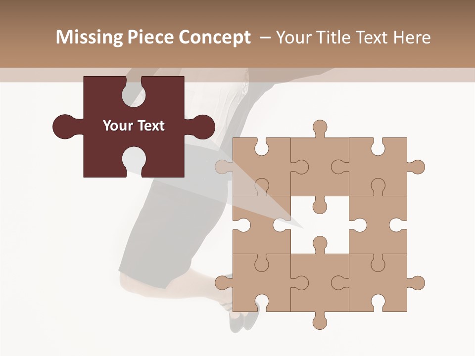 A Woman Jumping In The Air With Her Arms Outstretched PowerPoint Template