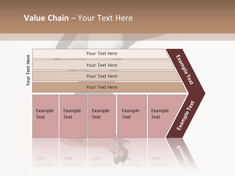 A Woman Jumping In The Air With Her Arms Outstretched PowerPoint Template