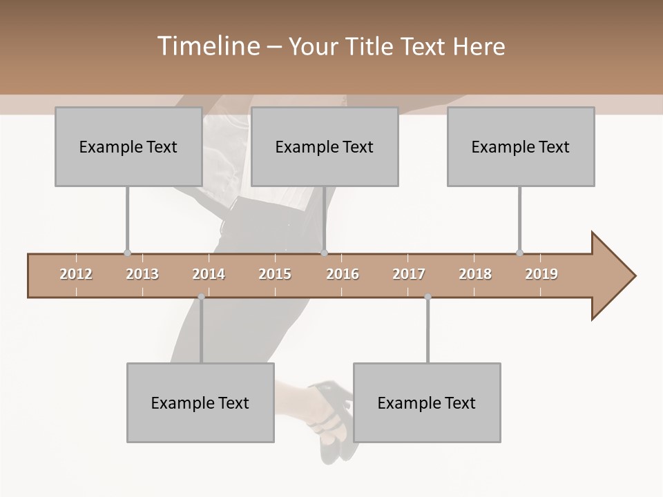 A Woman Jumping In The Air With Her Arms Outstretched PowerPoint Template