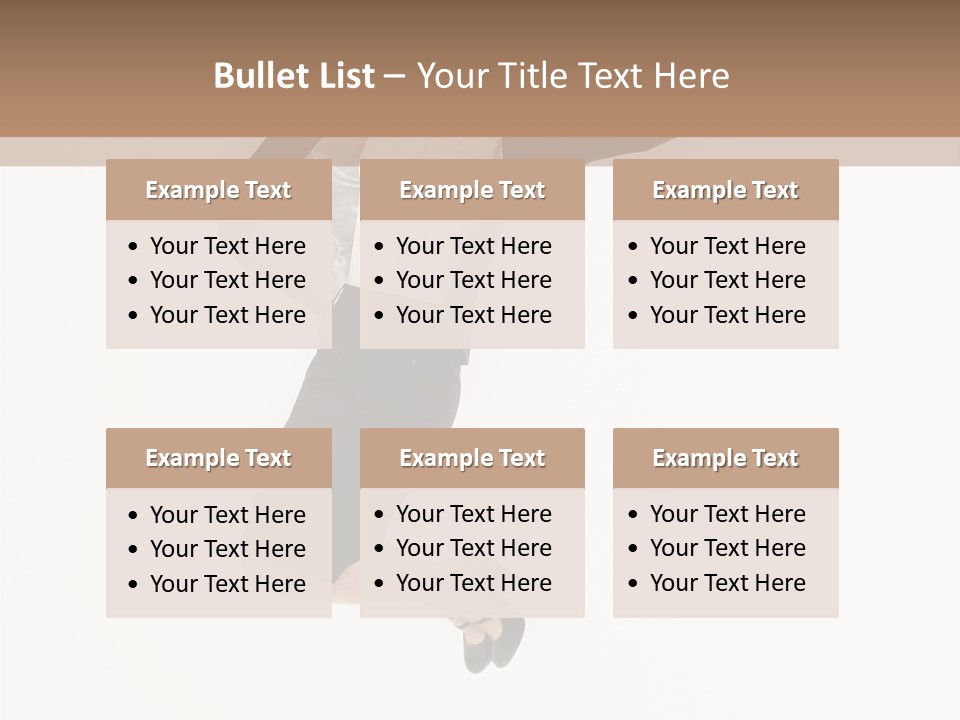 A Woman Jumping In The Air With Her Arms Outstretched PowerPoint Template