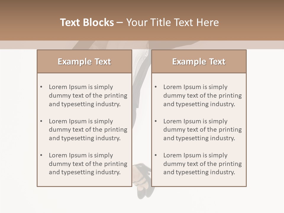 A Woman Jumping In The Air With Her Arms Outstretched PowerPoint Template