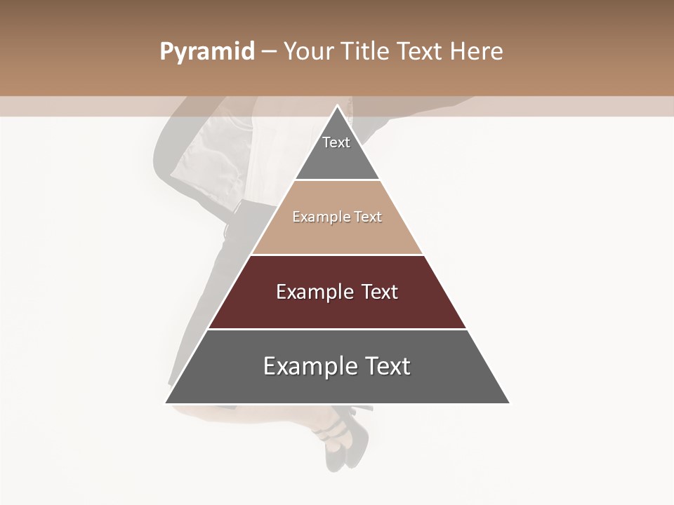 A Woman Jumping In The Air With Her Arms Outstretched PowerPoint Template