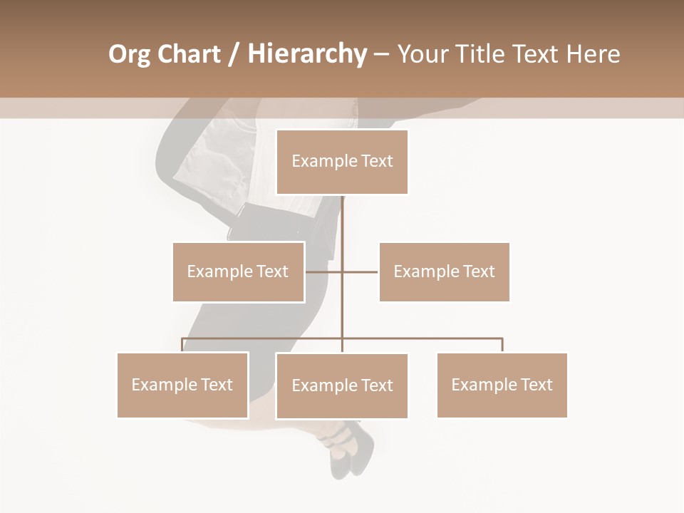 A Woman Jumping In The Air With Her Arms Outstretched PowerPoint Template