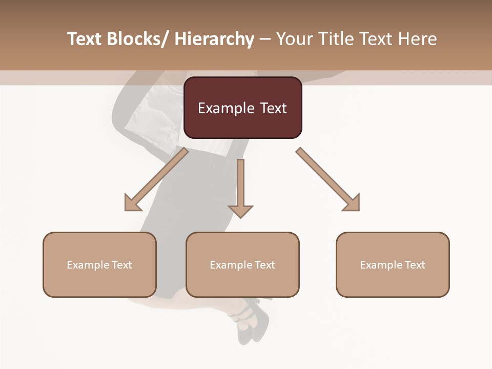 A Woman Jumping In The Air With Her Arms Outstretched PowerPoint Template