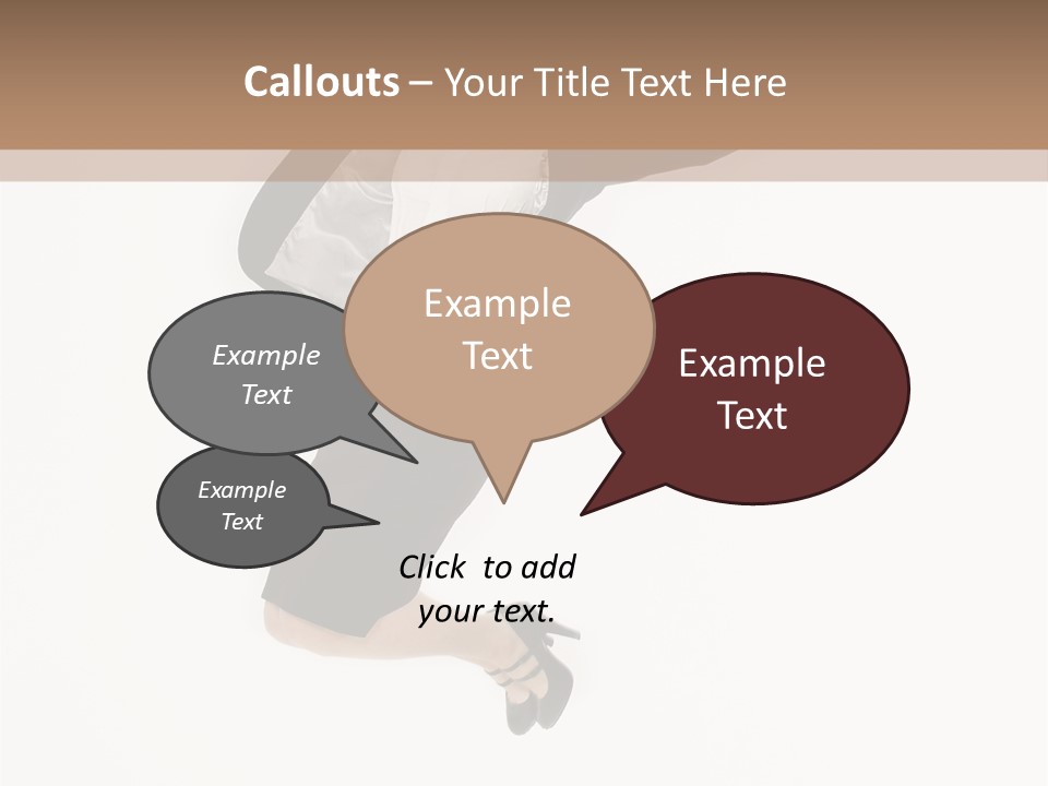 A Woman Jumping In The Air With Her Arms Outstretched PowerPoint Template