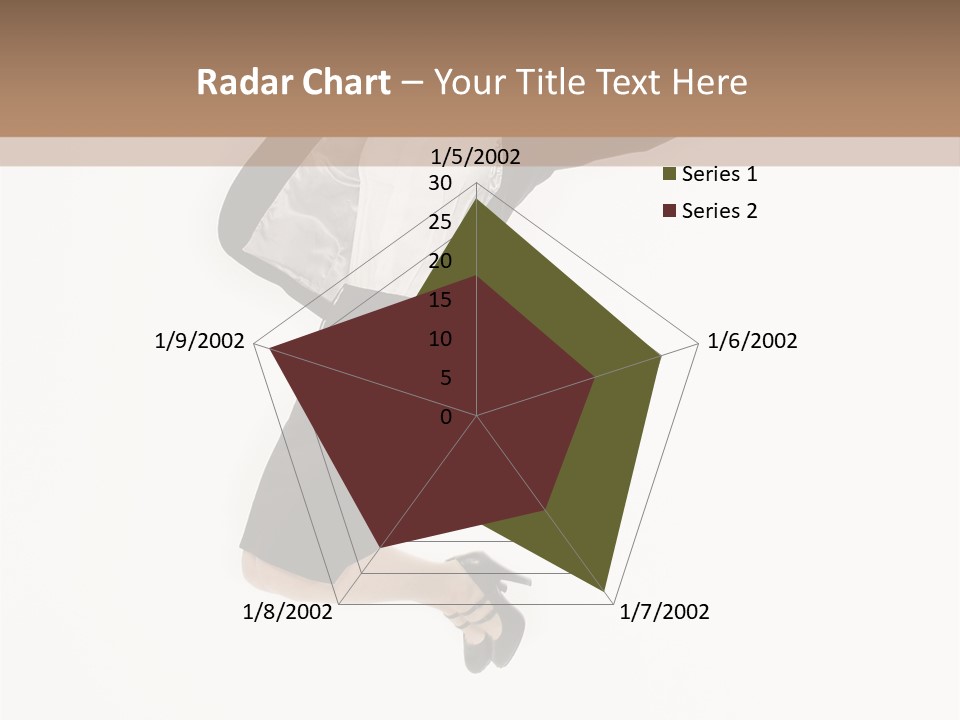 A Woman Jumping In The Air With Her Arms Outstretched PowerPoint Template