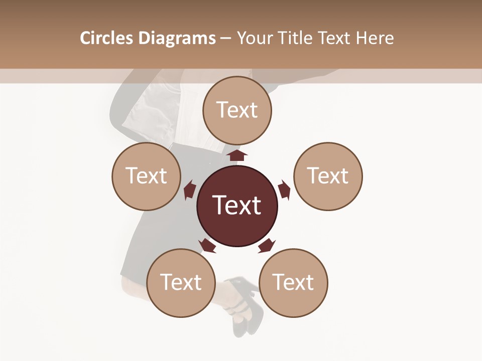 A Woman Jumping In The Air With Her Arms Outstretched PowerPoint Template