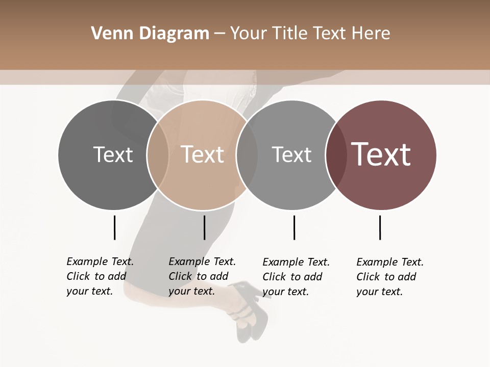 A Woman Jumping In The Air With Her Arms Outstretched PowerPoint Template