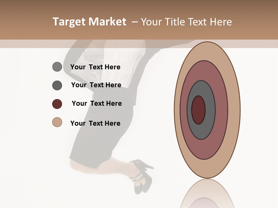 A Woman Jumping In The Air With Her Arms Outstretched PowerPoint Template