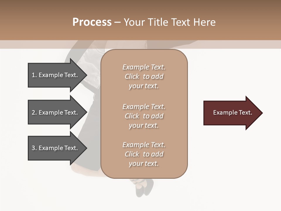 A Woman Jumping In The Air With Her Arms Outstretched PowerPoint Template