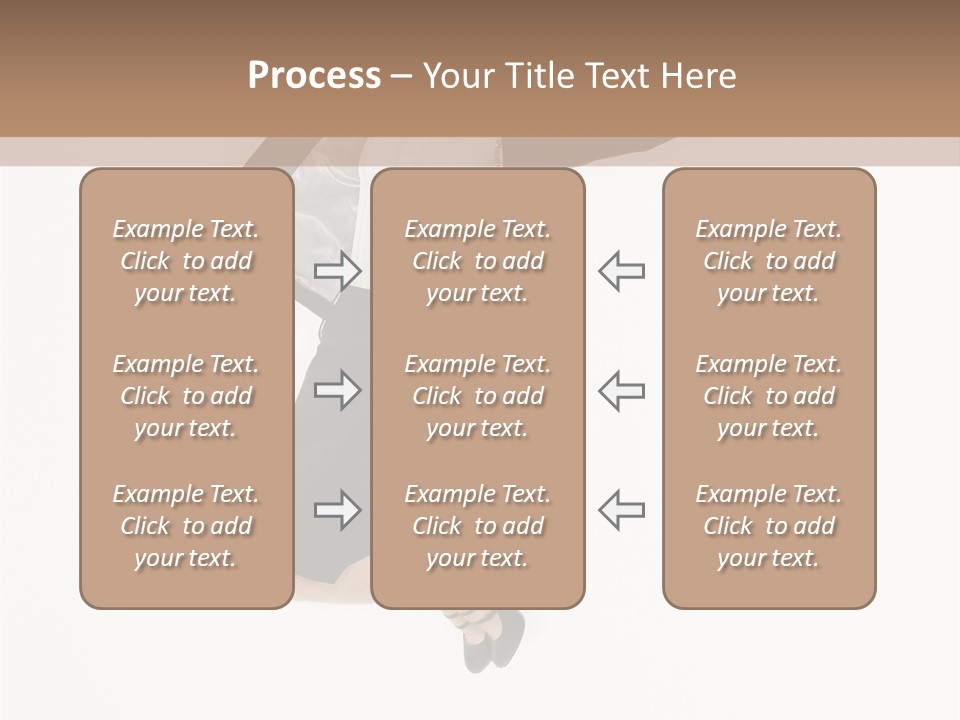 A Woman Jumping In The Air With Her Arms Outstretched PowerPoint Template