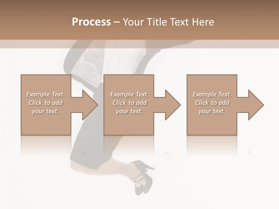 A Woman Jumping In The Air With Her Arms Outstretched PowerPoint Template