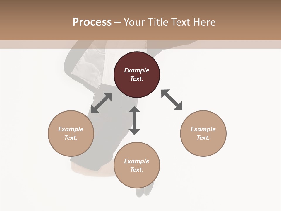 A Woman Jumping In The Air With Her Arms Outstretched PowerPoint Template