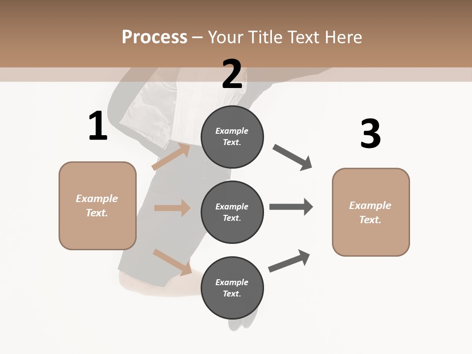 A Woman Jumping In The Air With Her Arms Outstretched PowerPoint Template