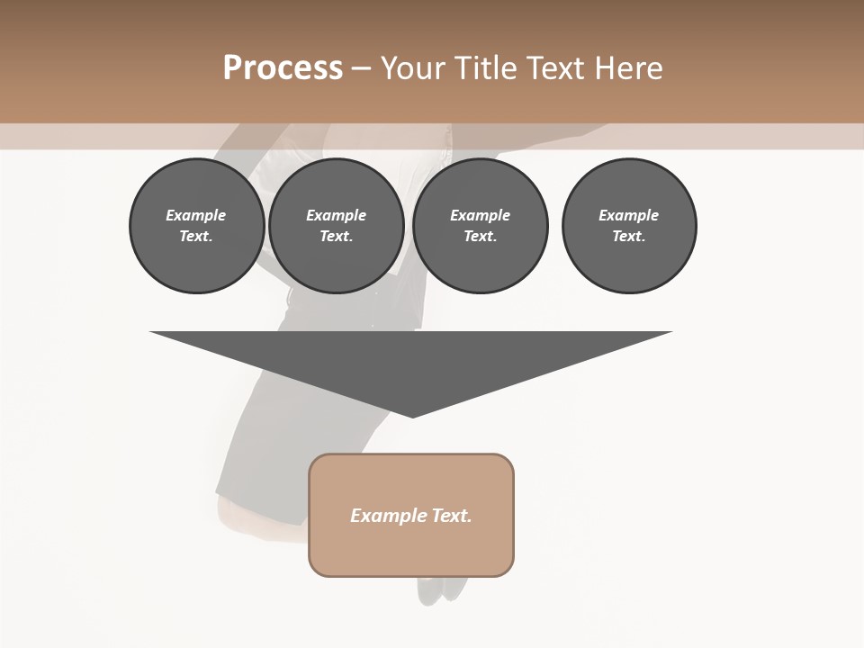 A Woman Jumping In The Air With Her Arms Outstretched PowerPoint Template