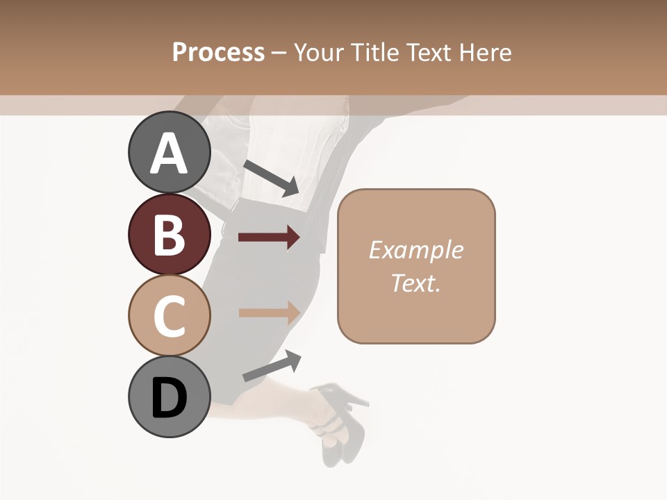 A Woman Jumping In The Air With Her Arms Outstretched PowerPoint Template