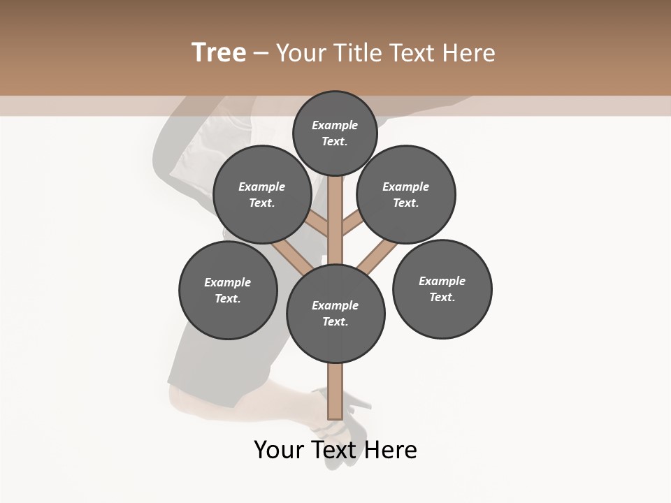 A Woman Jumping In The Air With Her Arms Outstretched PowerPoint Template