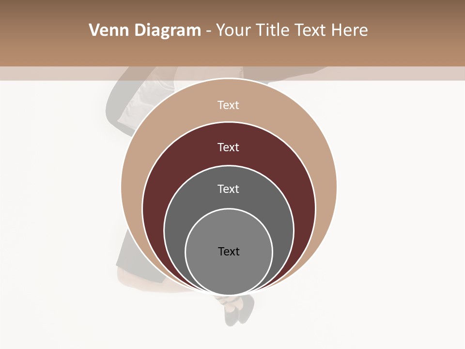 A Woman Jumping In The Air With Her Arms Outstretched PowerPoint Template