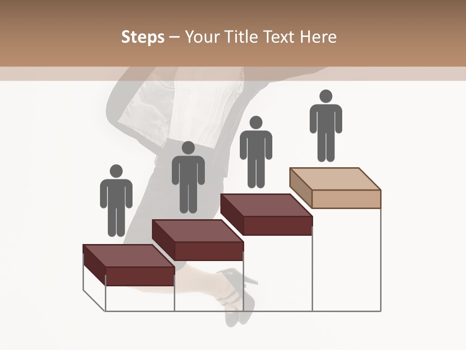 A Woman Jumping In The Air With Her Arms Outstretched PowerPoint Template