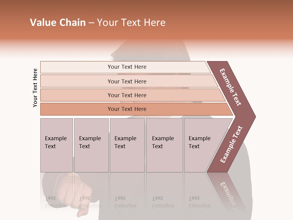 A Man In A Suit Is Holding His Hand Out PowerPoint Template