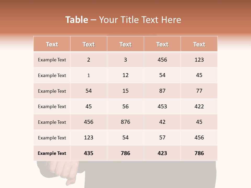 A Man In A Suit Is Holding His Hand Out PowerPoint Template