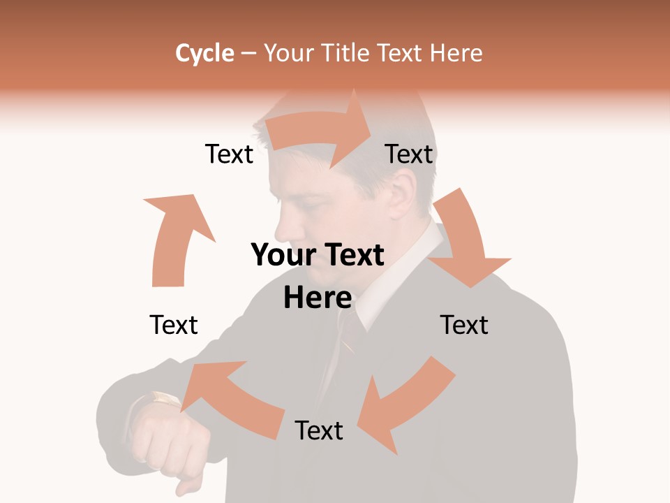 A Man In A Suit Is Holding His Hand Out PowerPoint Template