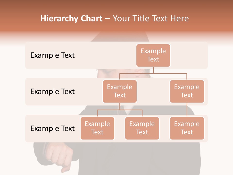 A Man In A Suit Is Holding His Hand Out PowerPoint Template